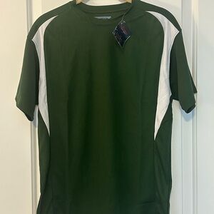 VKM wicking Green and White youth Shirts. price is for a bundle of 10.